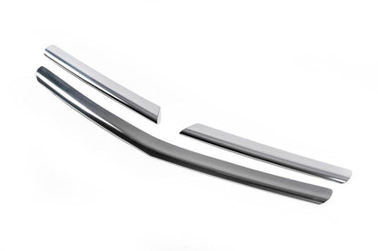 Lining on the grille (3 common, stainless steel) for Opel Corsa D 2007-2014 - Reelken Auto