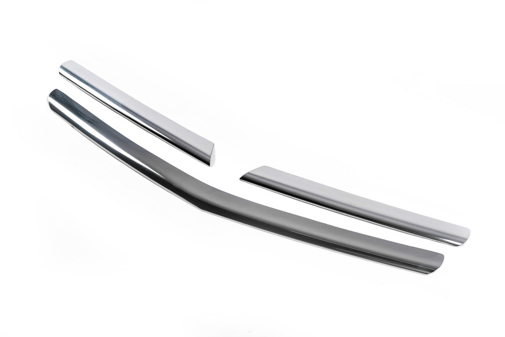 Grille Trim Covers (3 pcs, Stainless Steel) for Opel Corsa D 2007-2014 - image 3
