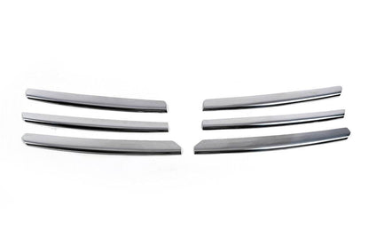 Lining on the grille (6 pieces, stainless steel) for Opel Zafira B 2005-2011 - Reelken Auto