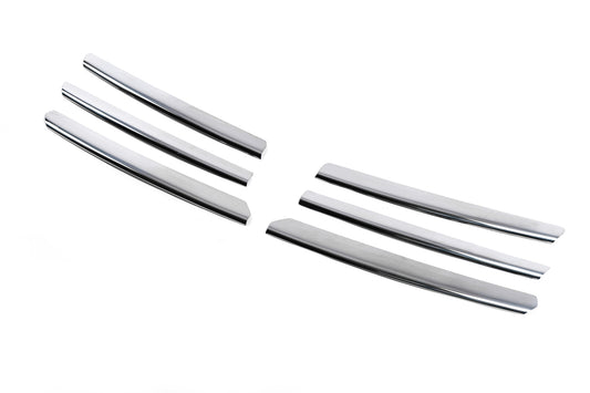 Chrome Grille Covers (6 pcs, Stainless Steel) for Opel Zafira B 2005-2011 - image 2