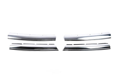 Grille covers 2010-2016 (wide strips, 4 pcs., stainless steel) for Volkswagen Amarok 2010-2022 - Reelken Auto