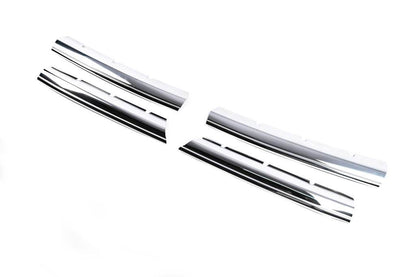 Grille covers 2010-2016 (wide strips, 4 pcs., stainless steel) for Volkswagen Amarok 2010-2022 - Reelken Auto