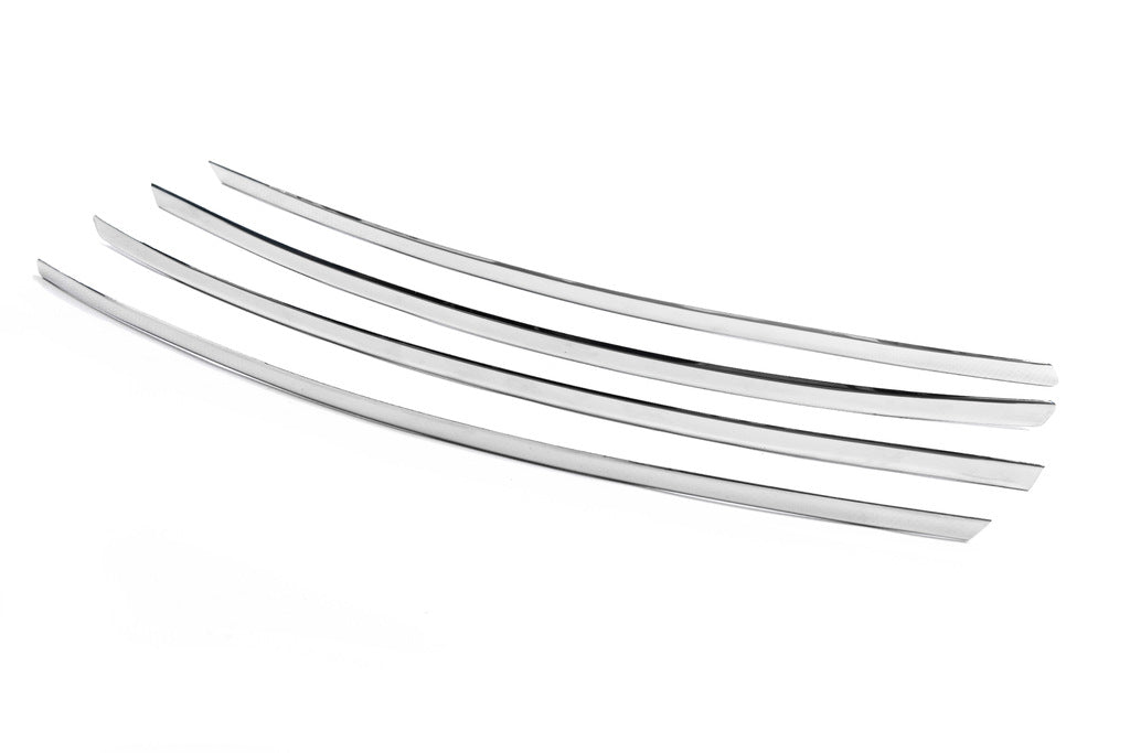 Grille overlays 2010-2016 (narrow strips, 4 pcs., stainless steel) for Volkswagen Amarok 2010-2022 - image 4