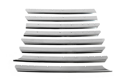 Chrome Grille Covers Straight Hood (8 pcs, Stainless Steel) for Volkswagen T4 Caravelle/Multivan 1990-2003 - image 3