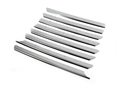 Chrome Grille Covers Straight Hood (8 pcs, Stainless Steel) for Volkswagen T4 Caravelle/Multivan 1990-2003 - image 2