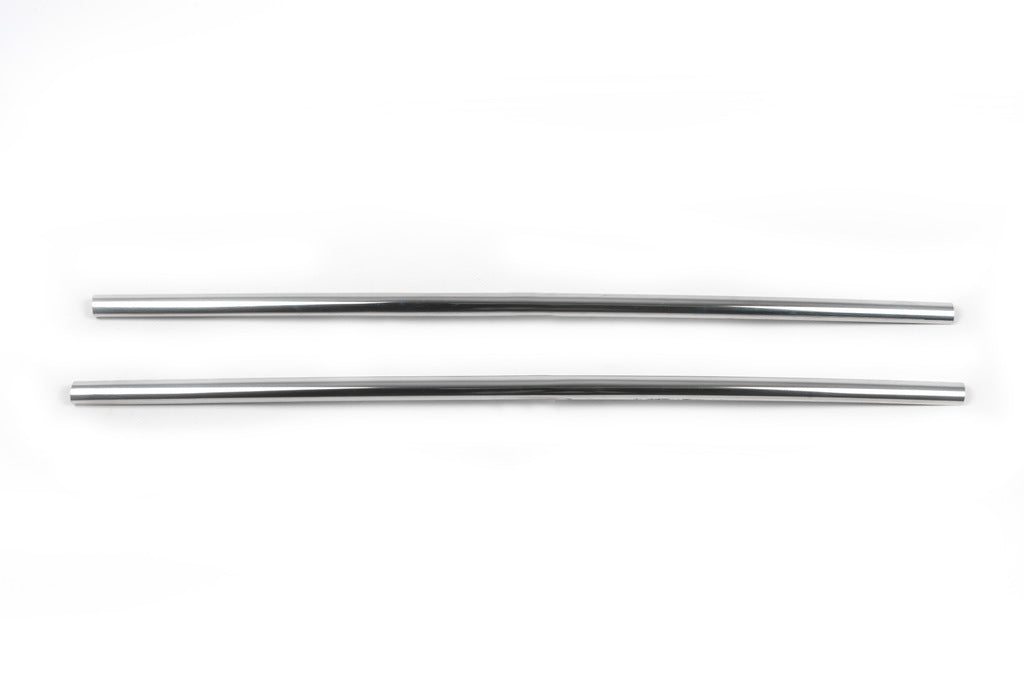 Bumper grille pads (2 pcs, stainless steel) for Volkswagen T5 Transporter 2003-2010 - image 3