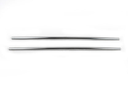 Bumper grille pads (2 pcs, stainless steel) for Volkswagen T5 Transporter 2003-2010 - image 3