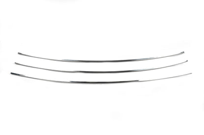 Bumper Grille Inserts Straight Hood (3 pcs, Stainless Steel) for Volkswagen T4 Caravelle/Multivan 1990-2003 - image 3