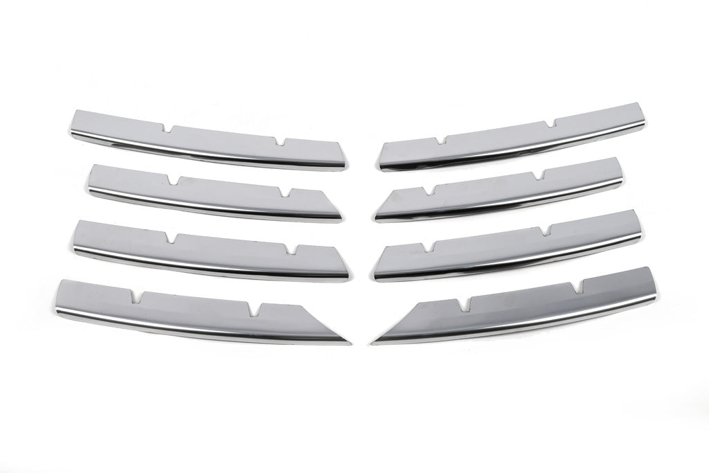 Lining on the grille (8 pieces, stainless steel) for Volkswagen Passat B6 2006-2012 - image 2