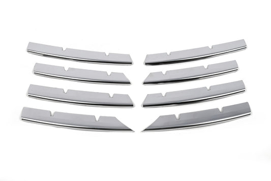 Lining on the grille (8 pieces, stainless steel) for Volkswagen Passat B6 2006-2012 - image 2