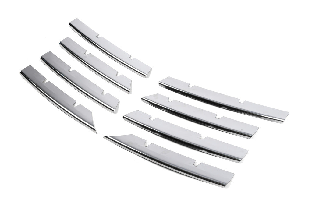 Lining on the grille (8 pieces, stainless steel) for Volkswagen Passat B6 2006-2012 - image 5