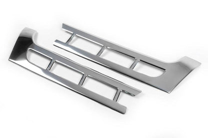 Lining on the grille (Carmos, 2 piece, stainless.) for Volkswagen T5 2010-2015 - Reelken Auto