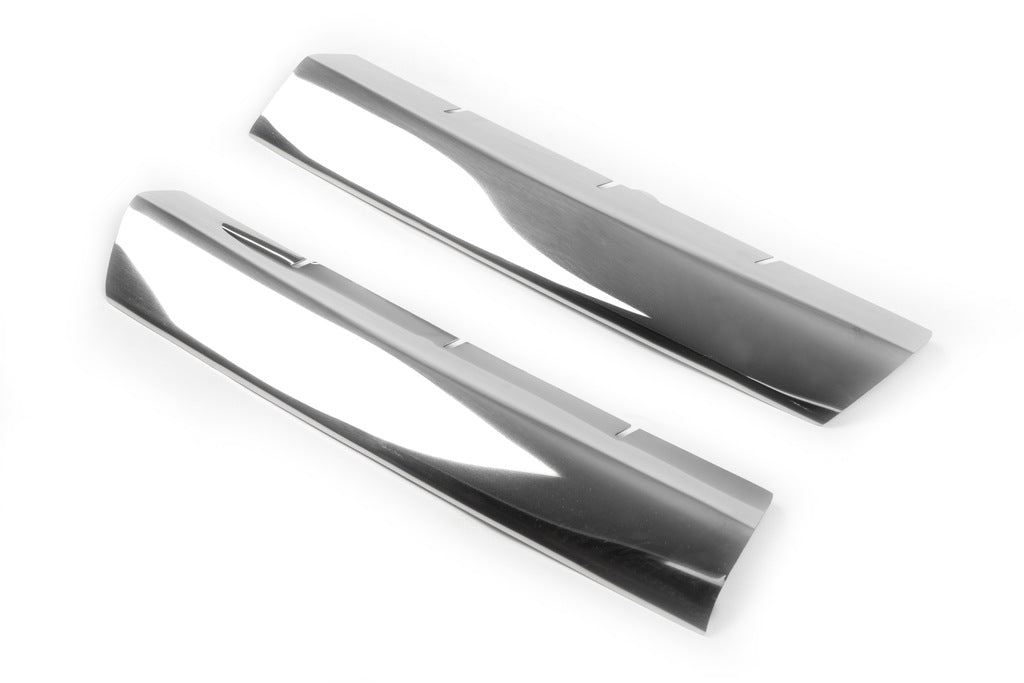 Covers for the center of the grate (2 pcs, stainless steel) for Volkswagen T5 Transporter 2003-2010 - image 2