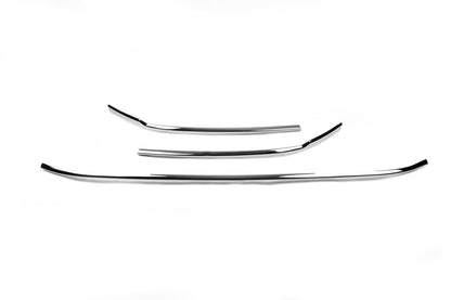 Lining on the front bumper (2015-2018, 3 PCs, stainless steel) for Volkswagen Passat B8 2015-2023 - image 7