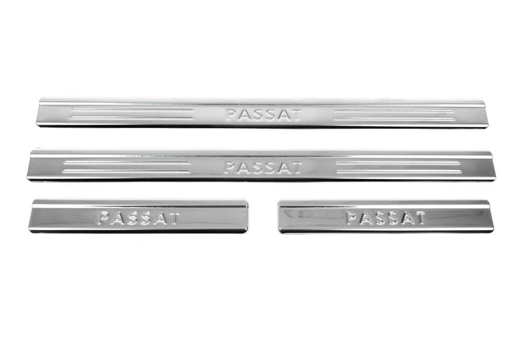 Sill OmsaLine type 1 (4 piece, stainless steel) for Volkswagen Passat B6 2006-2012 - Reelken Auto