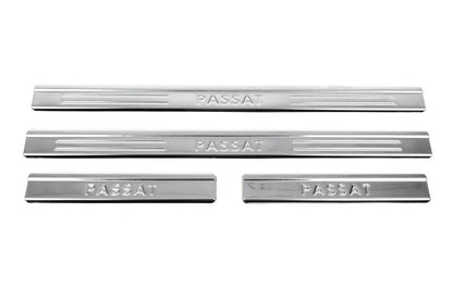 Sill OmsaLine type 1 (4 piece, stainless steel) for Volkswagen Passat B6 2006-2012 - Reelken Auto