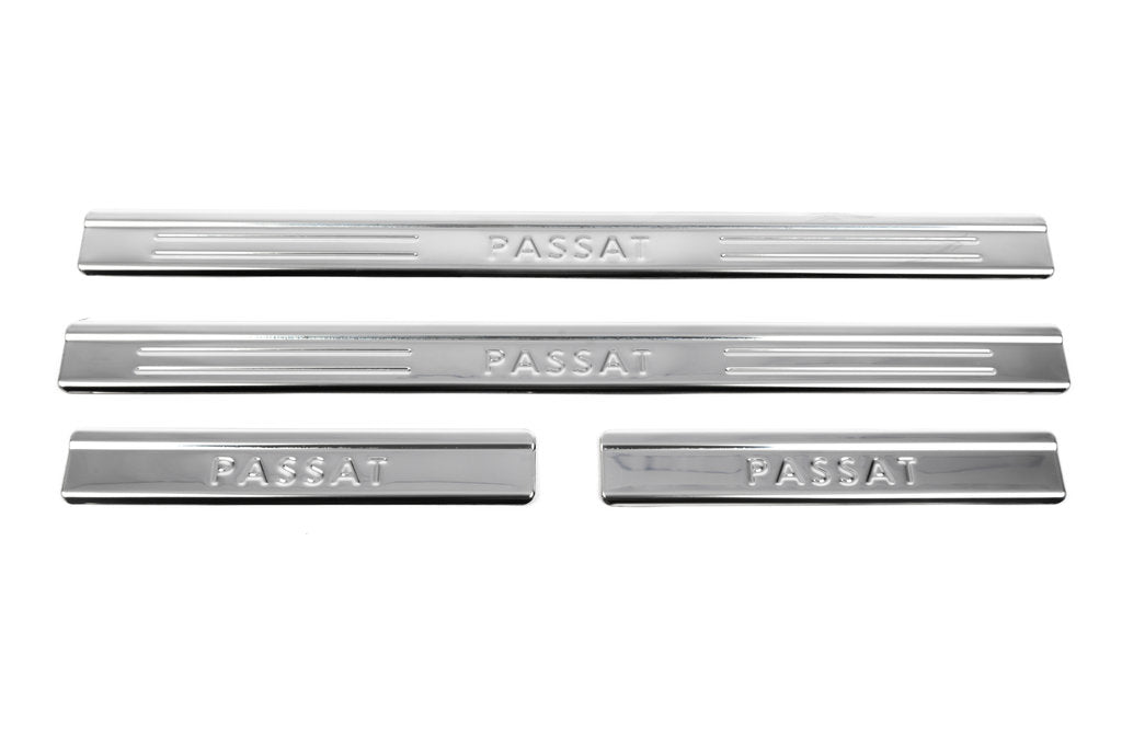 Door Sill Protectors OmsaLine Type 1 (4 pcs, stainless steel) for Volkswagen Passat B6 2006-2012 - image 2