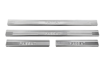 Door Sill Protectors OmsaLine Type 1 (4 pcs, stainless steel) for Volkswagen Passat B6 2006-2012 - image 2