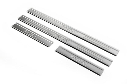 Sill OmsaLine type 1 (4 piece, stainless steel) for Volkswagen Passat B6 2006-2012 - Reelken Auto