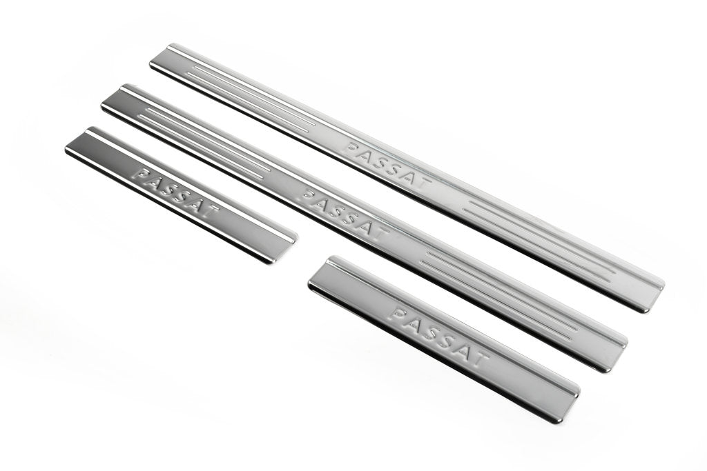 Door Sill Protectors OmsaLine Type 1 (4 pcs, stainless steel) for Volkswagen Passat B6 2006-2012 - image 3