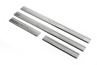 Door Sill Protectors OmsaLine Type 1 (4 pcs, stainless steel) for Volkswagen Passat B6 2006-2012 - image 3