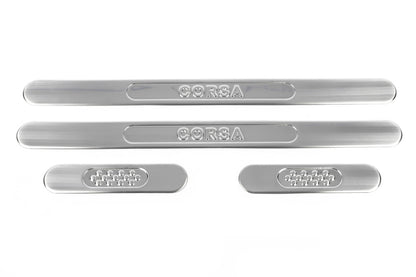 Door sills OmsaLine (stainless) for Opel Corsa D 2007-2014 - image 2