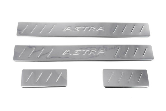 Sill OmsaLine (4 pieces, stainless steel) for Opel Astra J 2009-2015 - Reelken Auto
