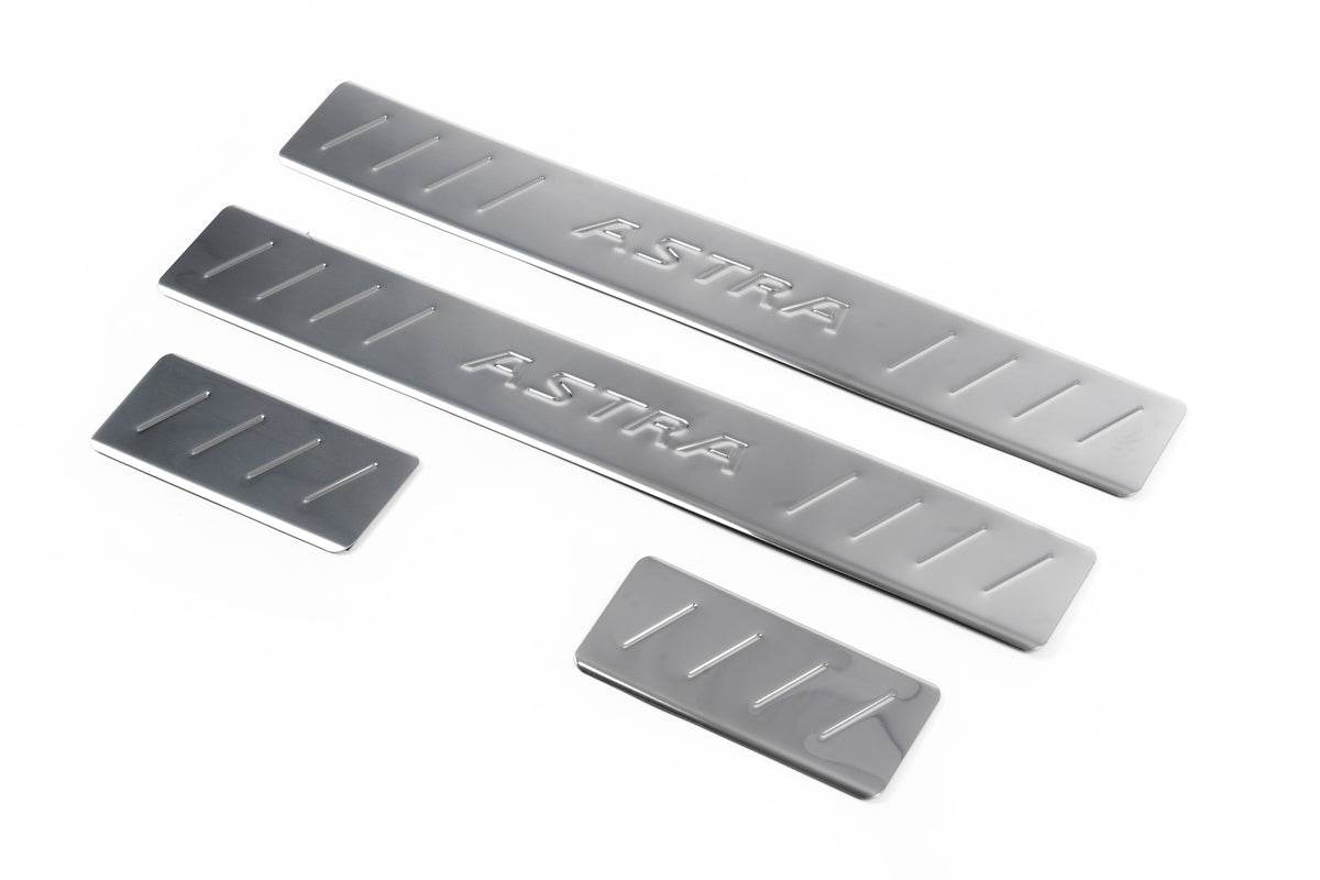 Sill OmsaLine (4 pieces, stainless steel) for Opel Astra J 2009-2015 - Reelken Auto