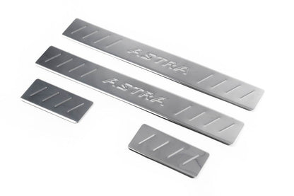 Sill OmsaLine (4 pieces, stainless steel) for Opel Astra J 2009-2015 - Reelken Auto