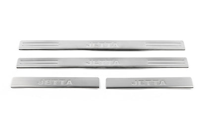 Door Sill Protectors OmsaLine (4 pcs, Stainless Steel) for Volkswagen Jetta 2006-2011 - image 2