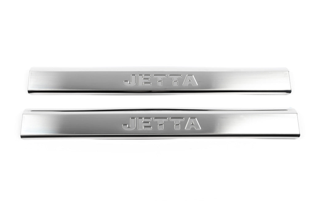Lining on the inner part of the sill (stainless steel) for Volkswagen Jetta 2006-2011 - image 3