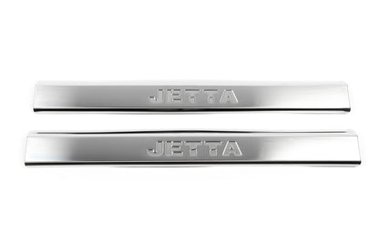Lining on the inner part of the sill (stainless steel) for Volkswagen Jetta 2006-2011 - image 3