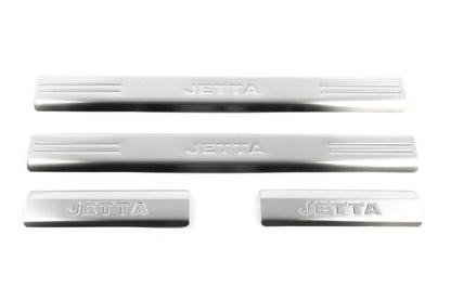 Lining on the inner part of the sill (stainless steel) for Volkswagen Jetta 2006-2011 - image 5