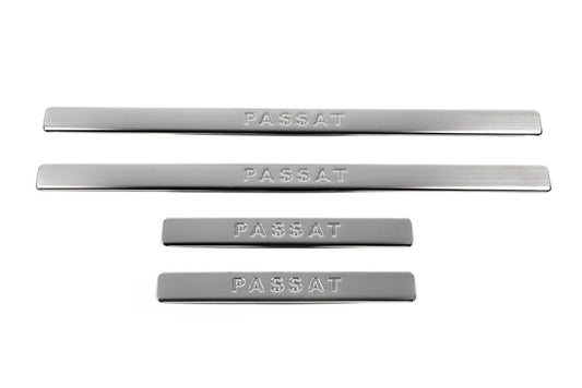 Door Sill Protectors OmsaLine Type 1 (4 pcs, Stainless Steel) for Volkswagen Passat B8 2015-2023 - image 2