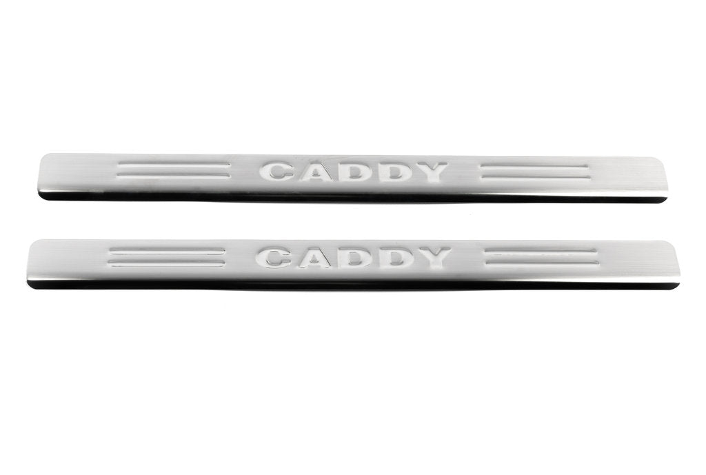 Door Sill Protectors OmsaLine (2 pcs, Stainless Steel) for Volkswagen Caddy 2004-2010 - image 2