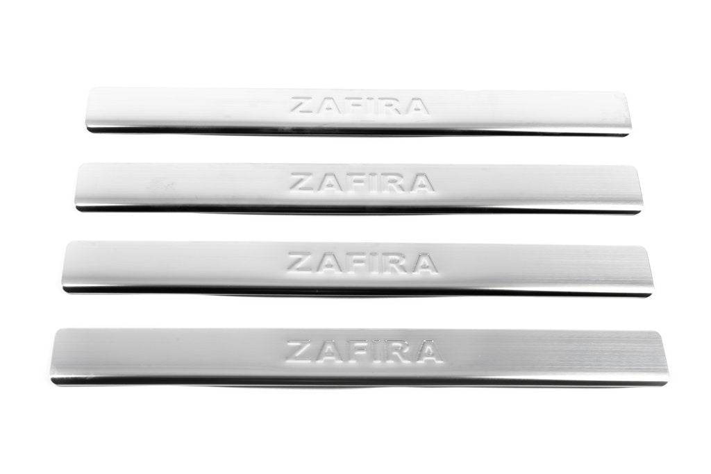 Sill OmsaLine (4 pieces, stainless steel.) for Opel Zafira A 1998-2005 - Reelken Auto