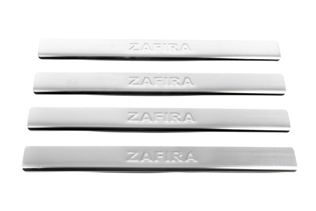 Door Sill Protectors OmsaLine (4 pcs, stainless steel) for Opel Zafira A 1998-2005 - image 3