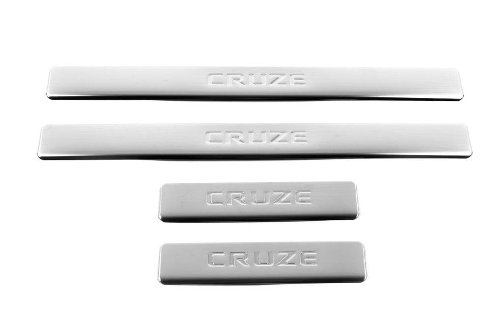 Door sills (4 pieces, OmsaLine) for Chevrolet Cruze 2009-2015 - Reelken Auto