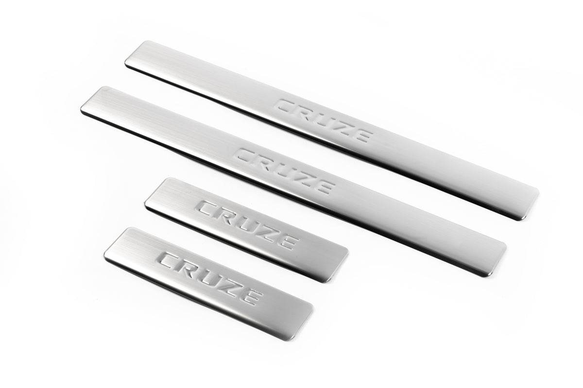 Door sills (4 pieces, OmsaLine) for Chevrolet Cruze 2009-2015 - Reelken Auto