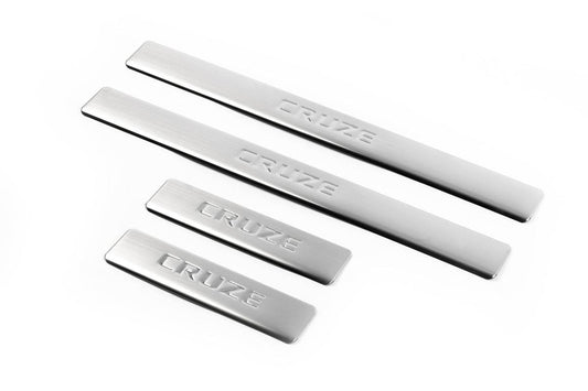 Door sills (4 pieces, OmsaLine) for Chevrolet Cruze 2009-2015 - Reelken Auto