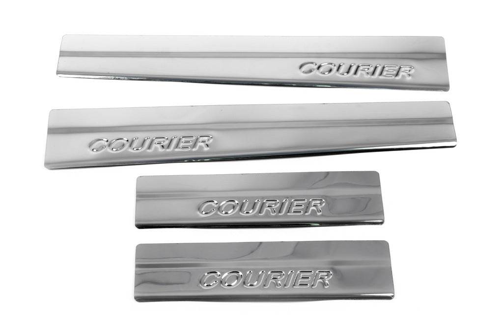 Sill OmsaLine (4 pieces, stainless steel) for Ford Courier 2014-2023 - Reelken Auto