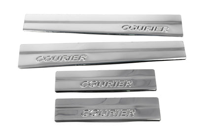 Door Sill Protectors OmsaLine (4 pcs, Stainless Steel) for Ford Courier 2014-2023 - image 7