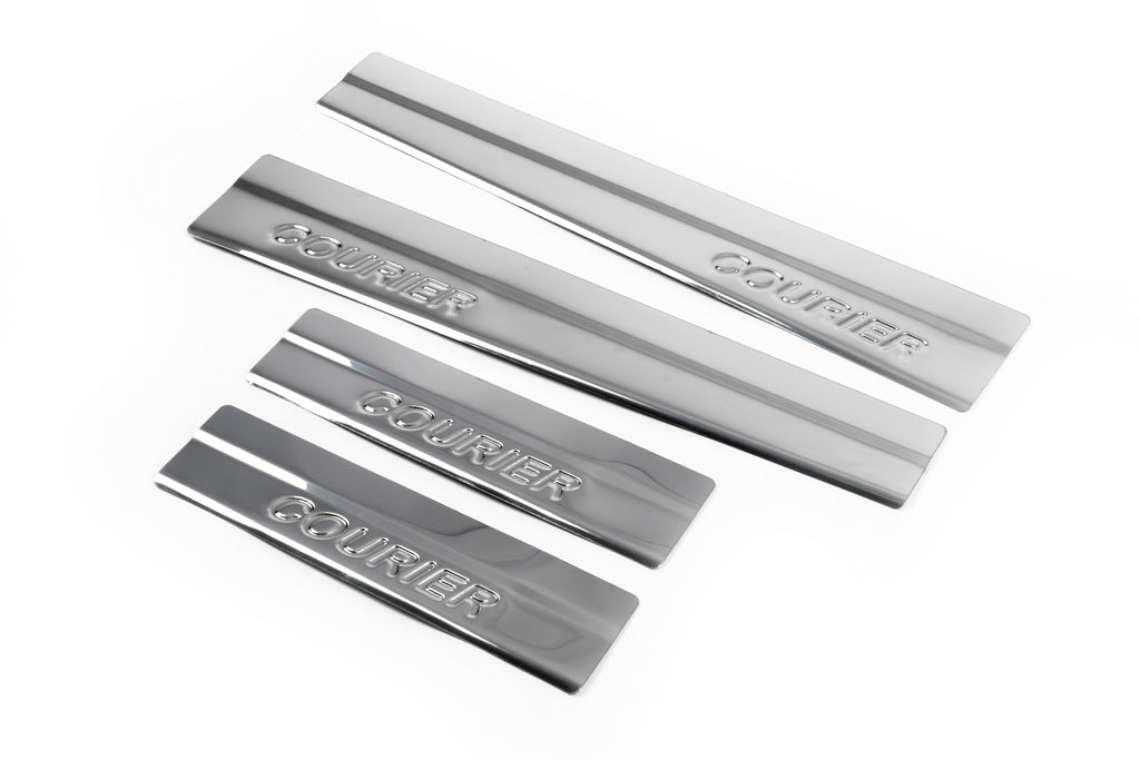 Door Sill Protectors OmsaLine (4 pcs, Stainless Steel) for Ford Courier 2014-2023 - image 8