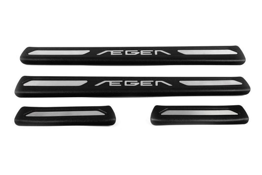 Sill pads OmsaLine V1 (4 pcs, stainless steel) for Fiat Tipo 2016↗ year - Reelken Auto