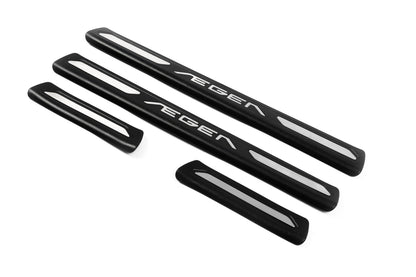 Door Sill Protectors OmsaLine V1 (4 pcs, Stainless Steel) for Fiat Tipo 2016- - image 1
