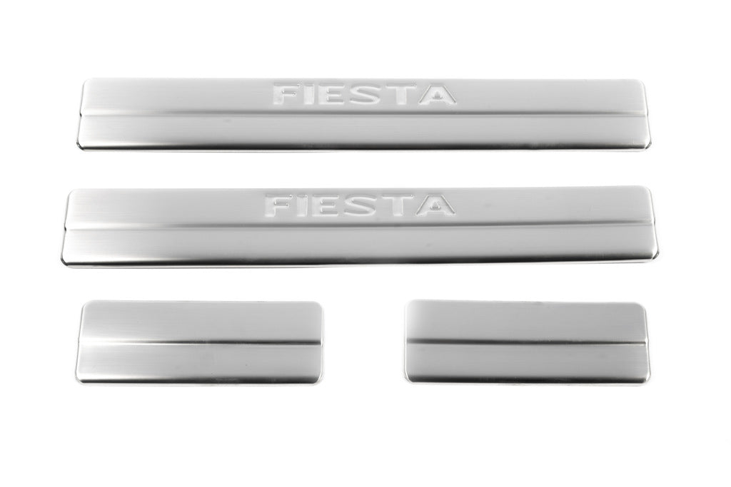 Door Sill Protectors OmsaLine (4 pcs, Stainless Steel) for Ford Fiesta 2002-2008 - image 2