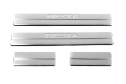 Door Sill Protectors OmsaLine (4 pcs, Stainless Steel) for Ford Fiesta 2002-2008 - image 2