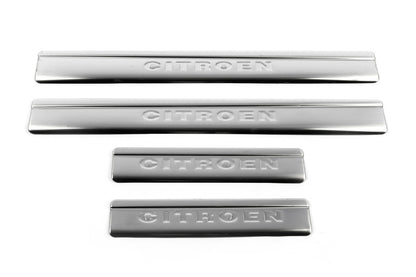 Door Sill Protectors OmsaLine (4 pcs, Stainless Steel) for Citroen C-4 2004-2010 - image 2