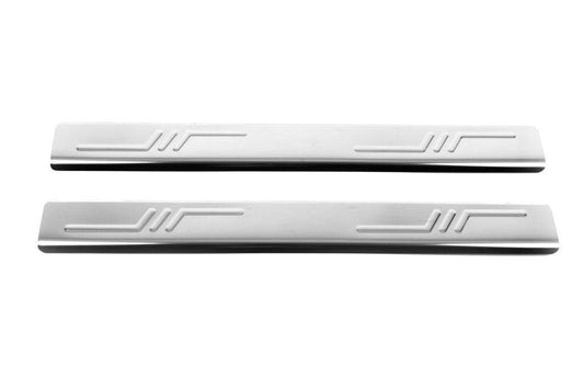 Sill Omsa (2 pcs., Stainless steel.) for Citroen C-1 2005-2014 - Reelken Auto