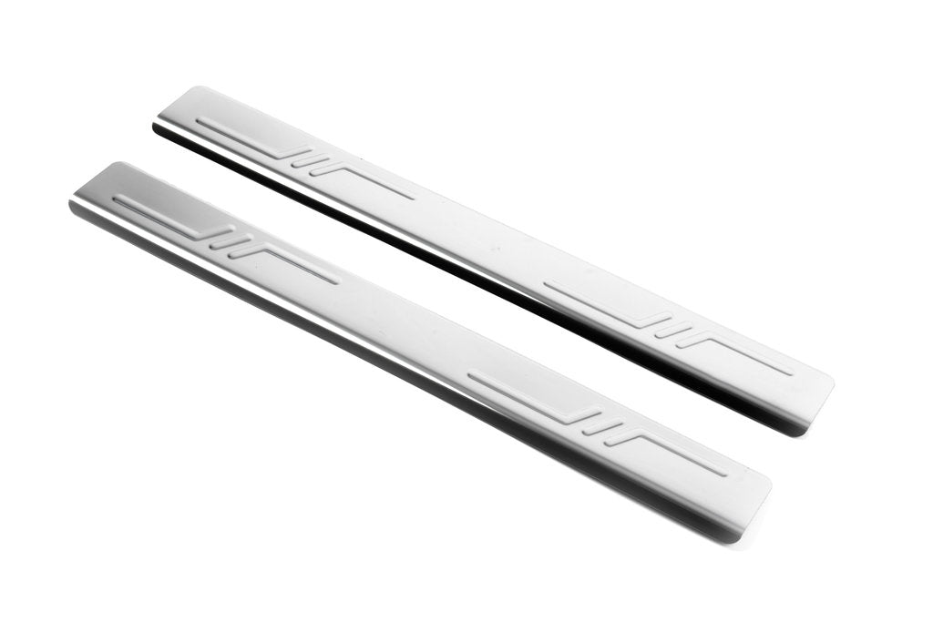 Door Sill Protectors Omsa (2 pcs, Stainless Steel) for Citroen C-1 2005-2014 - image 3